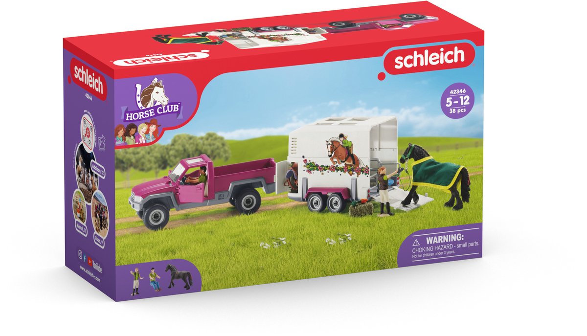 Schleich - Horse Club - Pickup met paardentrailer - 42346 — afbeelding 5