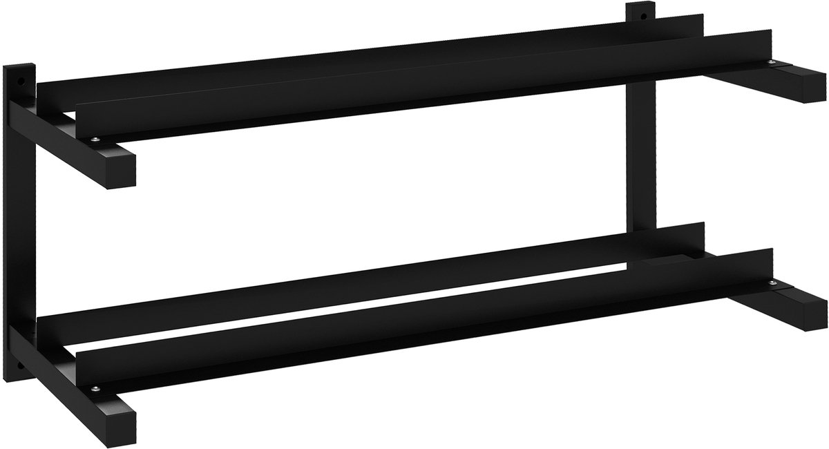 SPORTNOW-Stahl-Schwarz-98L x 40B x 35H cm-Hantelständer