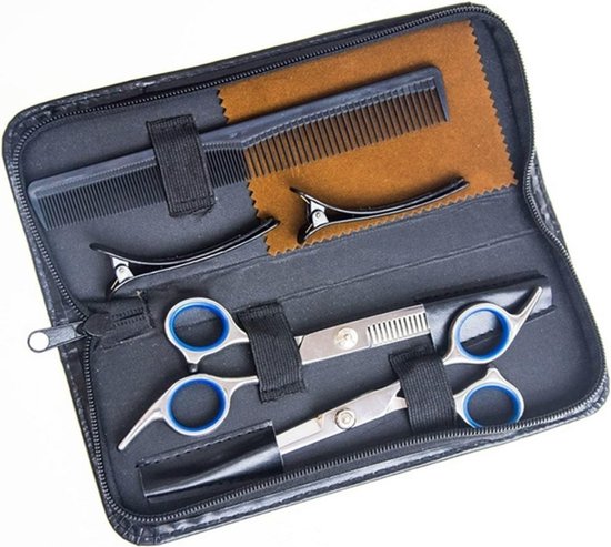 Hairdressing Scissors for Professional Salons Hair Cutting Scissors Premium Scissors Hair Cutting with Extra Sharp and Precise Cuts Hair Scissors for Men, Women and Adults (6.5 Inches, Black)