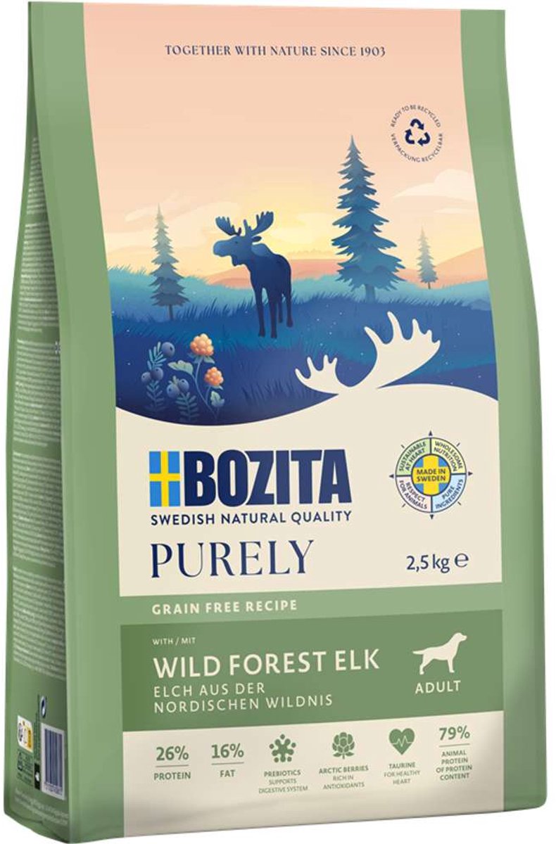 Bozita Bozita Dog Purely Elch | 2,5kg