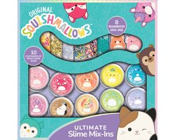 foto van Squishmallows - Ultimate Slime Mix'Ins - 10-Pack, Glitter & Wolken Slijm, 8 Leuke Toevoegingen, Kant-en-klaar