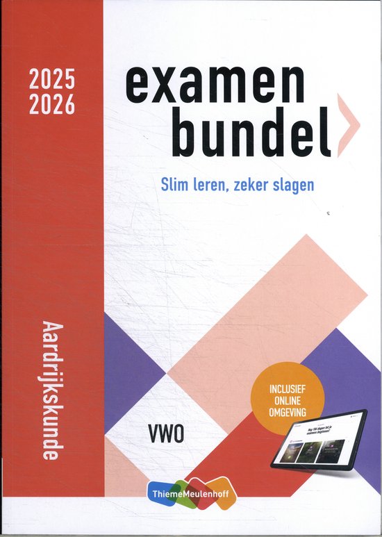 Examenbundel Aardrijkskunde vwo 2025/2026 - cover