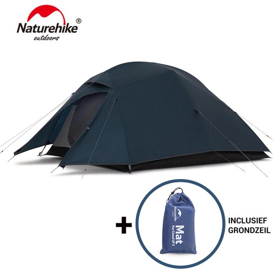 Naturehike® Cloud Up 3 Upgraded – 4 Seizoenen Tent 3 Persoons Lichtgewicht – Incl. Gratis Grondzeil – Waterkolom 4000MM