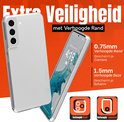 Coque transparente avec bord surélevé de 0.75mm pour l'appareil photo et de 1.5mm pour l'écran.
