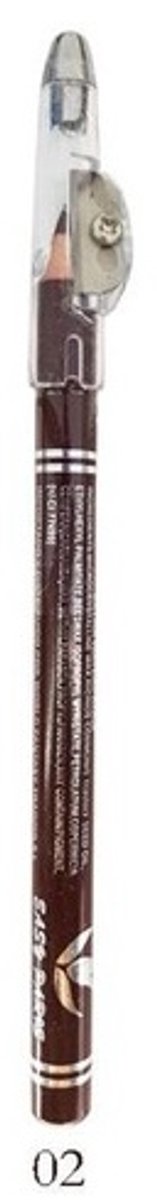 Easy Paris Cosmetics - Oogpotlood - Lippotlood - Eyeliner Pencil - Lipliner Pencil - Extra Waterproof - Rood Bruin - Magenta Oscuro - Nummer 002 - Met puntenslijper - 1 Stuks