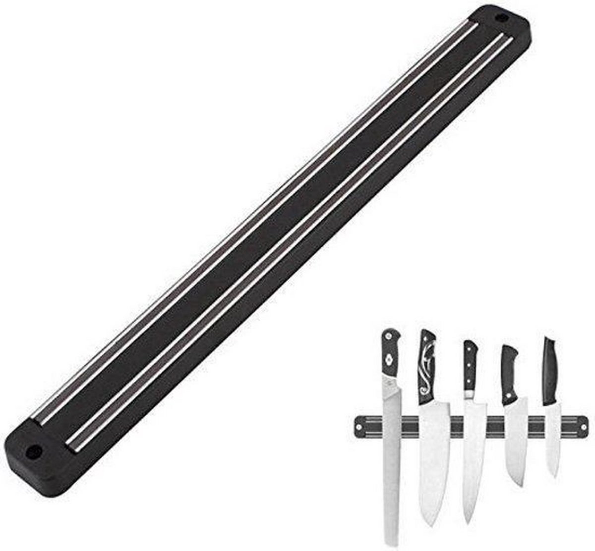 Knaak Magnetische Messenhouder - Messenrek Messenstrip - 33 CM - Veilig