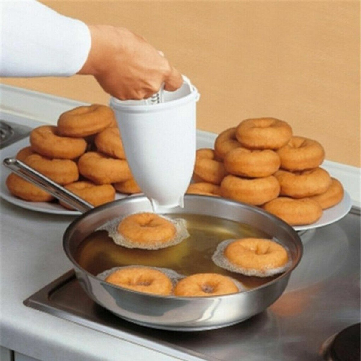 DIY Donut Maker Donut Deeg Maker Handmatige Dispenser Keukengerei