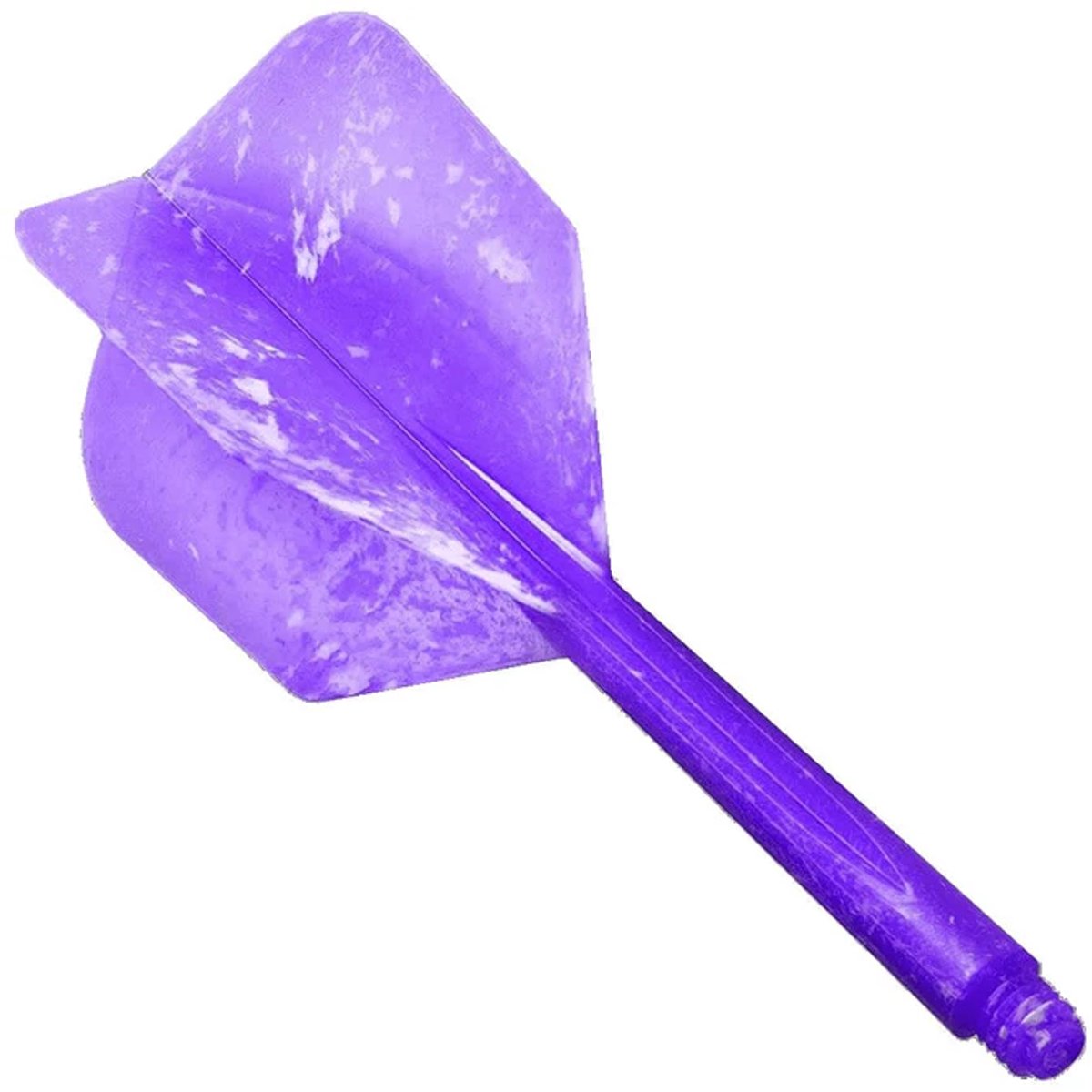 Condor Zero Stress Flight System Small Marble Purple - Dart Flights Long