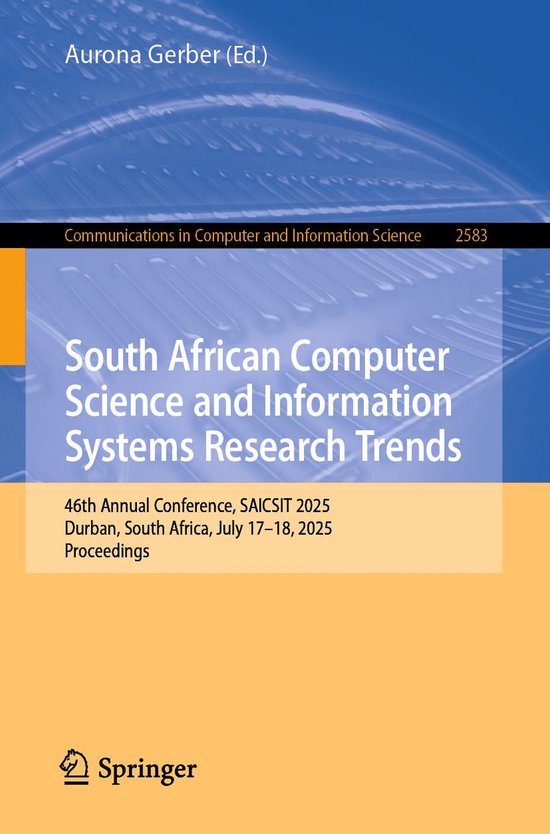 Springer Nature Proceedings Computer Science - South African ... - cover