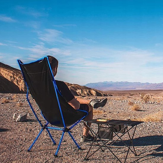 Outdoor Camping Opvouwbare Stoel - Draagbare Campingstoel - Draagvermogen van 150 kg - Met verwijderbare hoofdsteun - Wordt geleverd met opbergtas - Geschikt voor wandelen, vissen en kamperen van Merkloos — afbeelding 5