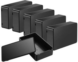 Elektronische Projectdoos Kunststof Behuizing Zwart IP65/IP66 - DIY Elektronica Accessoire - 100x60x25 mm