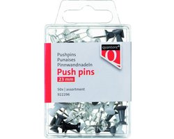 Push pins Quantore blister assorti 50 stuks