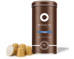 Másalto Lungo Koffiecups (25 stuks) - Geschikt voor Nespresso® - 100% Arabica Specialty Coffee - Composteerbaar - Rond & Evenwichtig (Intensiteit 5)
