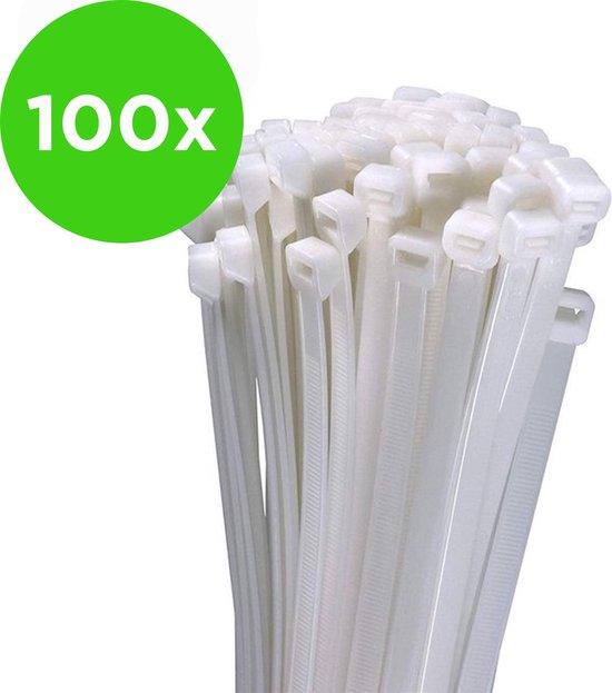 Kabelbinders Zwart 4,8x380mm, 100 Stuks - Ideaal voor Kabelbeheer