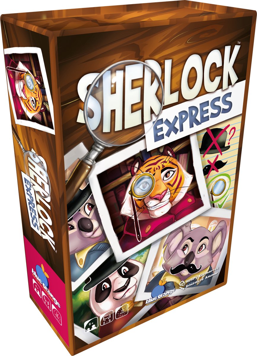 Blue Orange Games - Sherlock Express - Kaartspel - 2-6 Spelers - Geschikt vanaf 7 Jaar