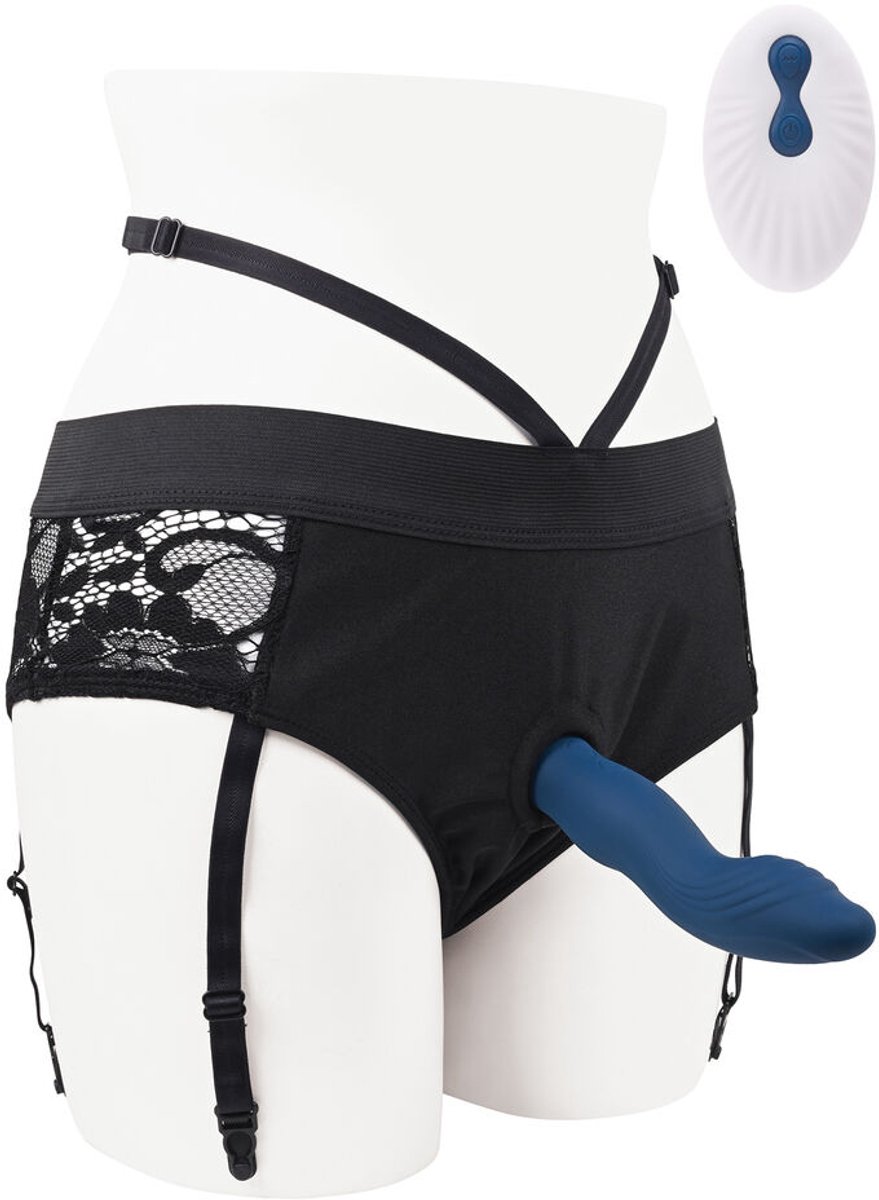 Goedkoopste Gender X Strap On Voorbinddildo Snuggle Up Blauw