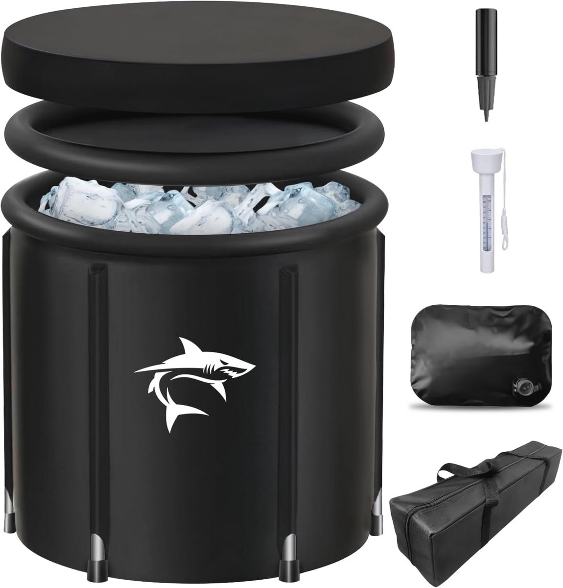 IJsbad met Koelsysteem - XL 80 cm Ø | Complete Set voor Cryotherapie en Sport