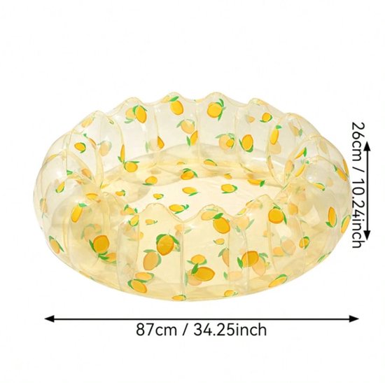 COSTWAY Opblaasbaar zwembad, diameter 180 cm, 4