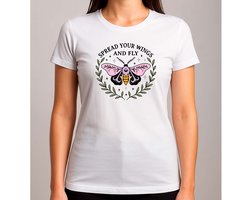 spread your wings and fly - T Shirt - BohoVibes - Vibes - Cute - BohoStyle - BohoLife - BohoStijl - BoheemseStijl - VrijEnWild - BohoLeven - Funny