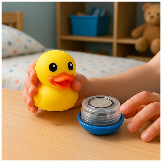 TensCare - Digi Duck Badthermometer - Digitaal - BPA-vrij - Eend thermometer van Merkloos — afbeelding 2