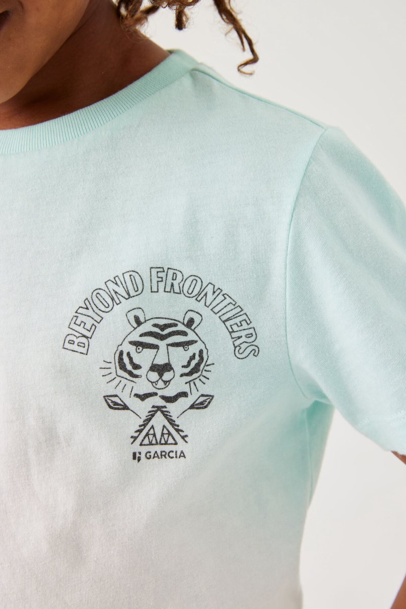 GARCIA Jongens T-shirt Wit Korte mouw - Maat 104/110