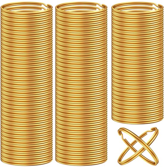 JZK 100 Stuks Gouden Splitringen Met Ketting – 25 Mm, Voor Sleutelhangers, Sieradenset, Knutselen En Handwerk