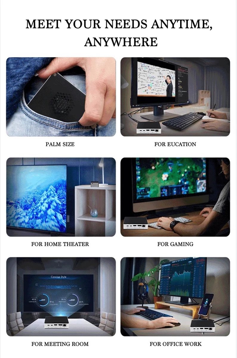 Elementkey IONX Mini – Mini PC - Desktop Computer - i7-1060NG7 – 3.8 GHz Turbo - 16GB RAM Samsung 512GB SSD - Windows 11 PRO - Intel Iris Plus Graphics – 8 Cores 4 Threads - Bluetooth 4.2 thumbnail 6