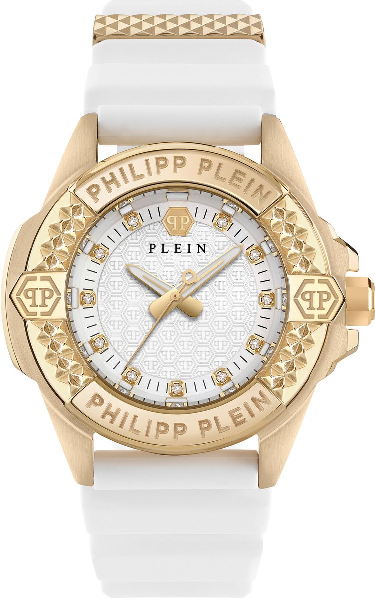 Philipp Plein Plein Majesty PWOFA0125 Horloge - Siliconen - Wit - Ø 38 mm