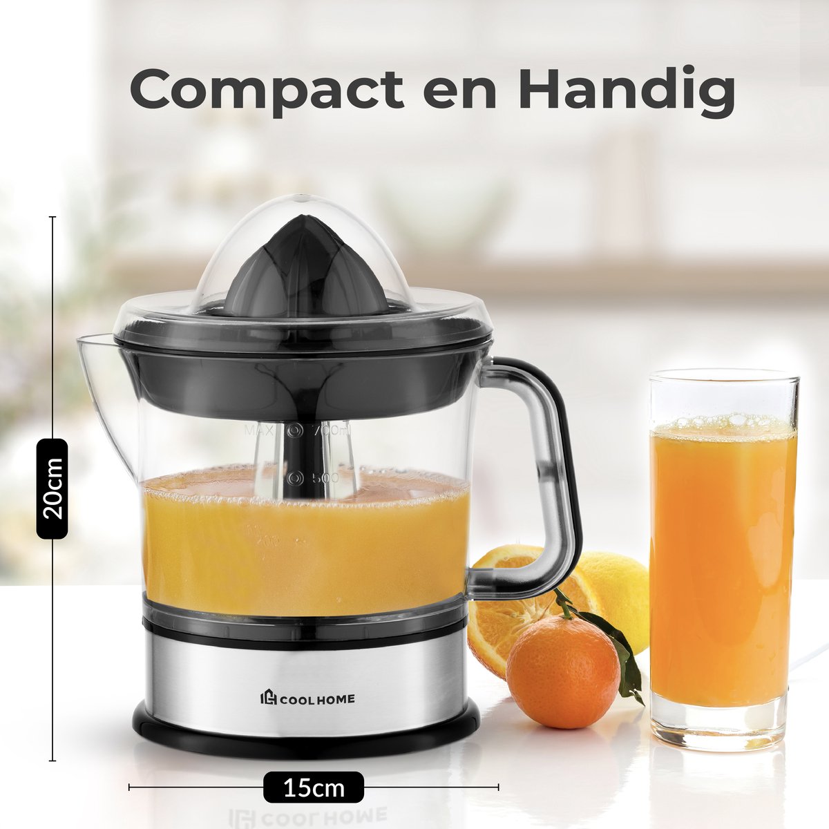 Coolhome CP24 Citruspers - Sinaasappelpers met Aromadeksel thumbnail 5