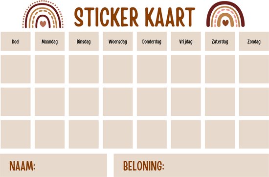 blyx-stickerkaart-beloningssysteem-zindelijkheidstraining-kind