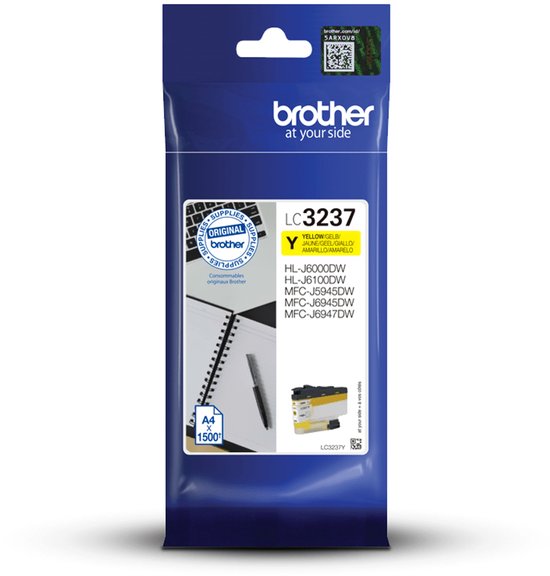 Brother Original Ink Cartridge Brother LC-3237Y Yellow