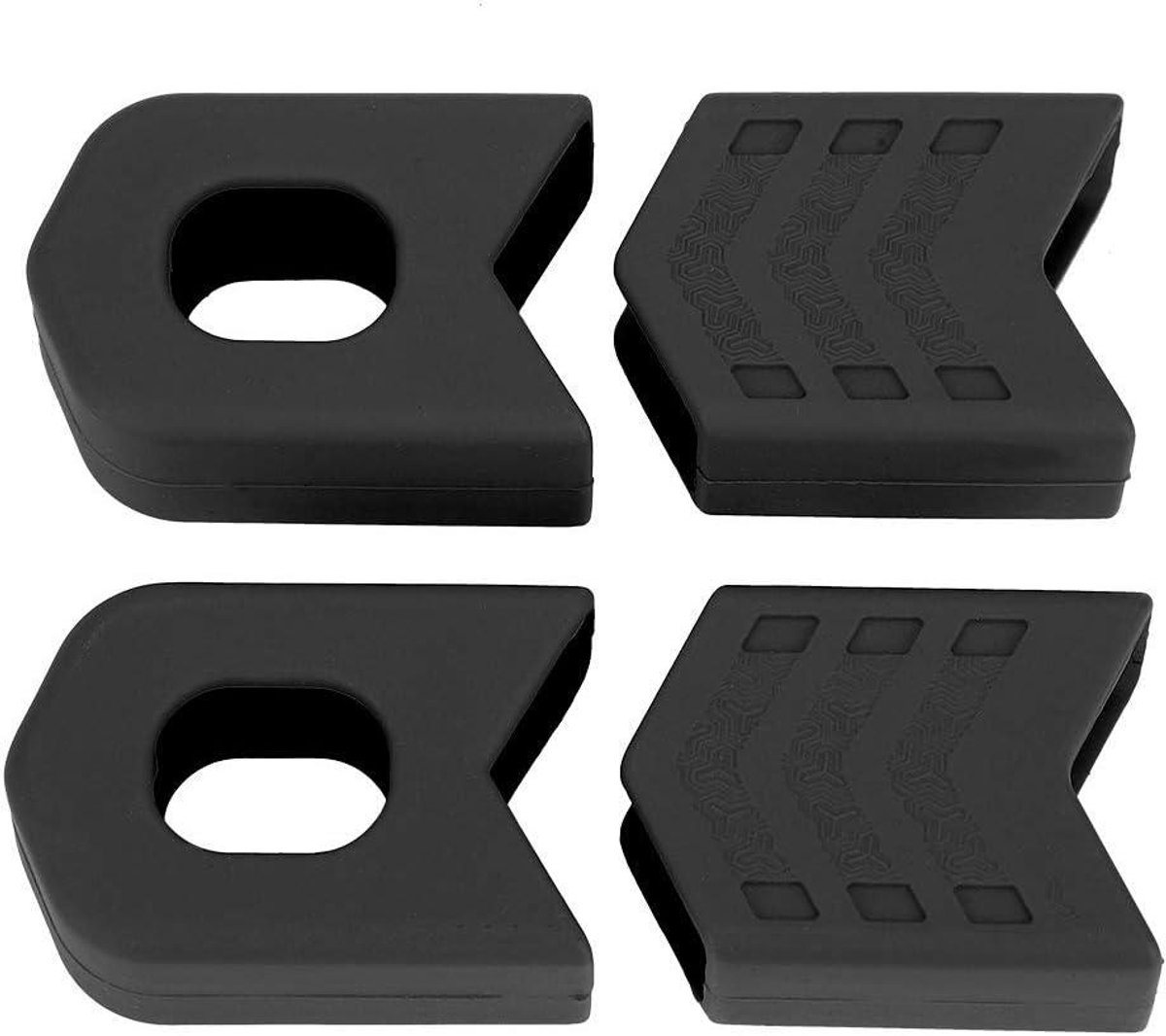 JGS Premium - Crankbescherming siliconen voor mountainbike en racefiets zwart