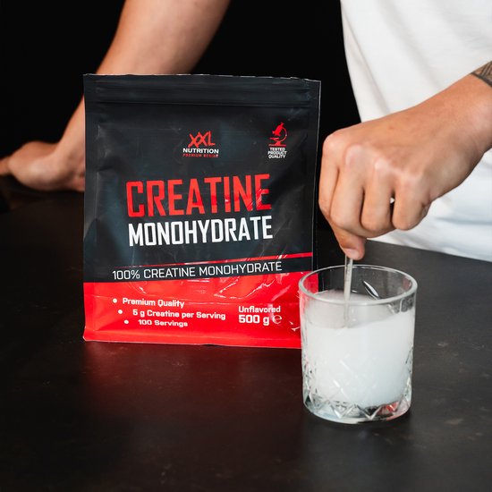 XXL Nutrition - Creatine Monohydraat - 100% Pure Creatine Monohydraat - Smaakloos - 500 Gram (100 doseringen)