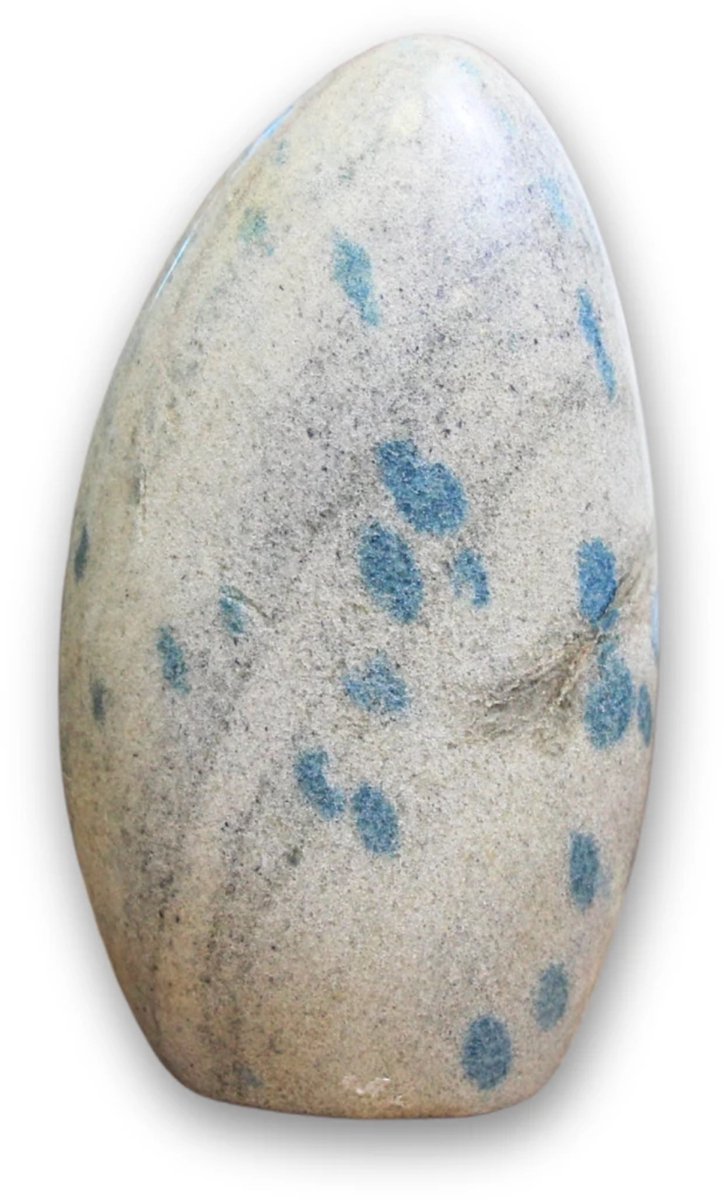 Ruben Robijn Lazuliet in kwarts sculptuur nr.08 Wit/blauw