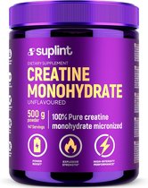 Creatine Monohydraat Poeder – 500 g (147 Porties) - Puur - Vegan - Snel oplosbaar - Kracht - Spiergroei - Herstel – Suplint