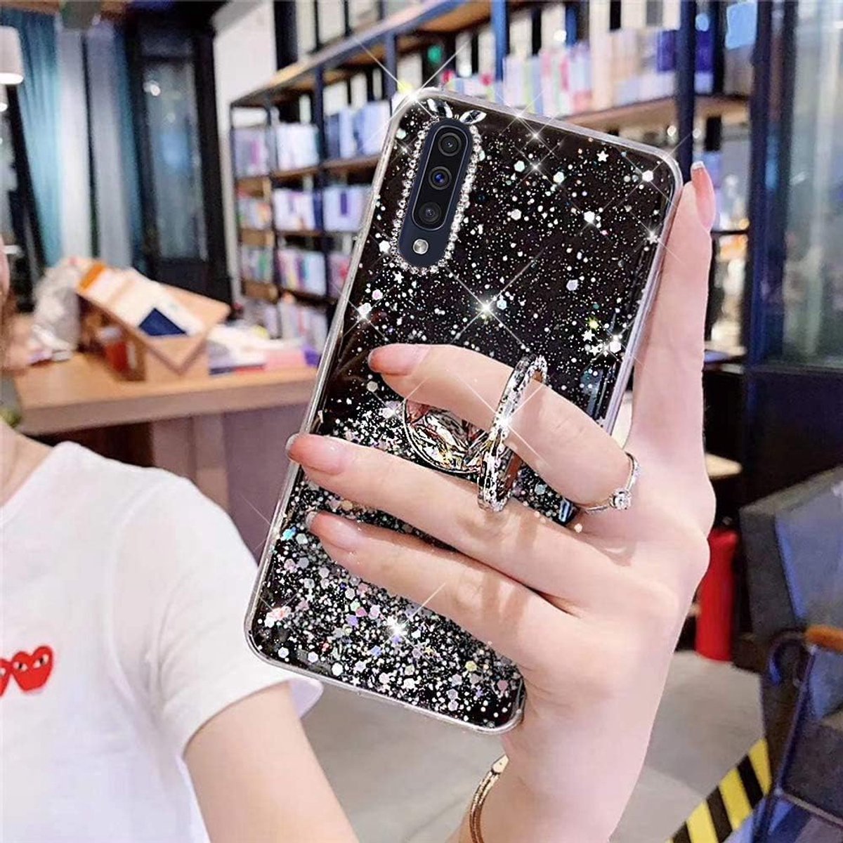 Compatible met Samsung Galaxy A70 - zwart - beschermhoes - smartphoneaccessoires