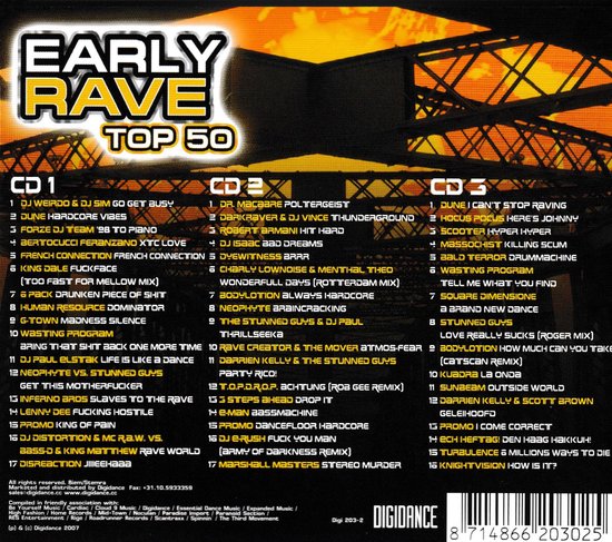 Early Rave Top 50 - CD album van Various Artists | bol