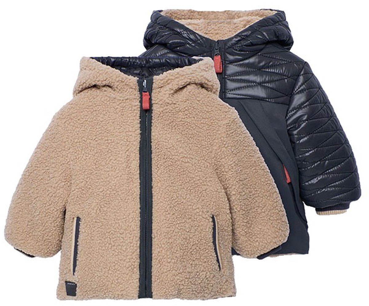 Boboli Reversible Parka Beige,Grijs 3 Years Jongens