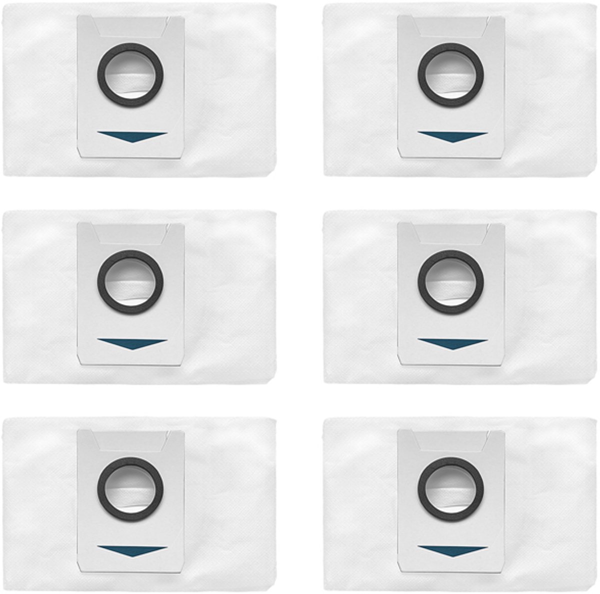 Stofzakken voor Ecovacs X1/X1S Pro/T10/T10S Pro/T20 Pro/T20 Max, 6-pack