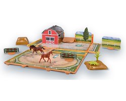 COLLECTA Dierenboek Speelset - Paarden - Miniatuur - Incl 2 Minifiguren
