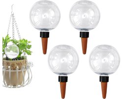 4 automatische watergeefballen 500 ml - Irrigatieballen voor planten - Transparante bewateringssystemen voor balkon, kamerplanten en tuin