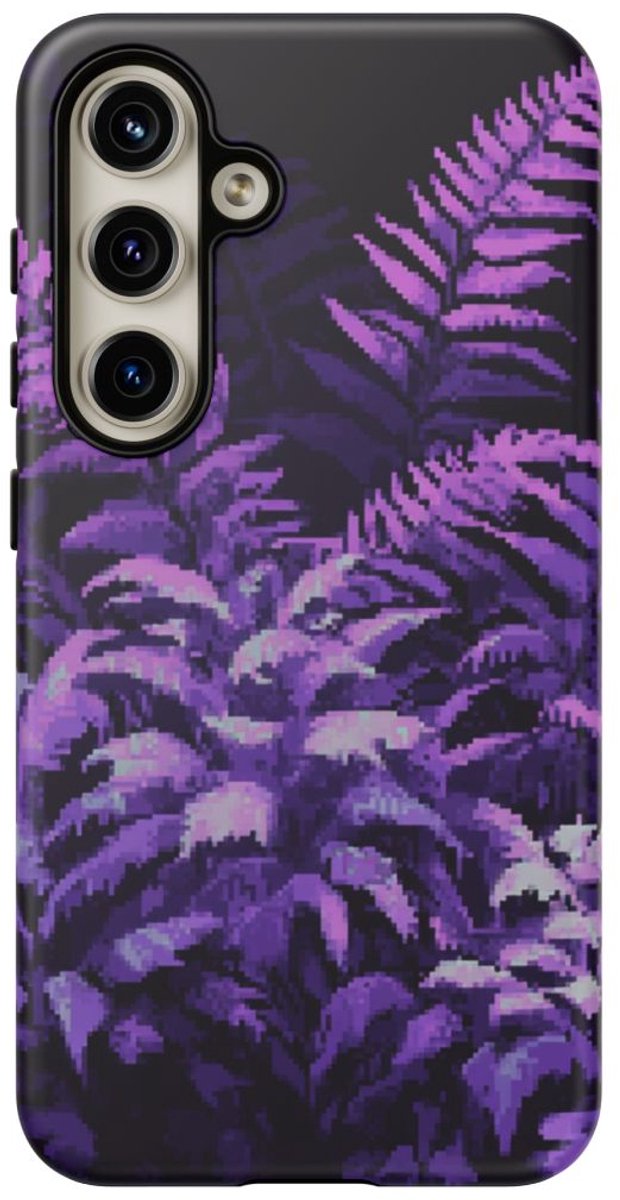 Pixelkunst Paarse Varens – Telefoonhoesje Geschikt voor Galaxy S24
