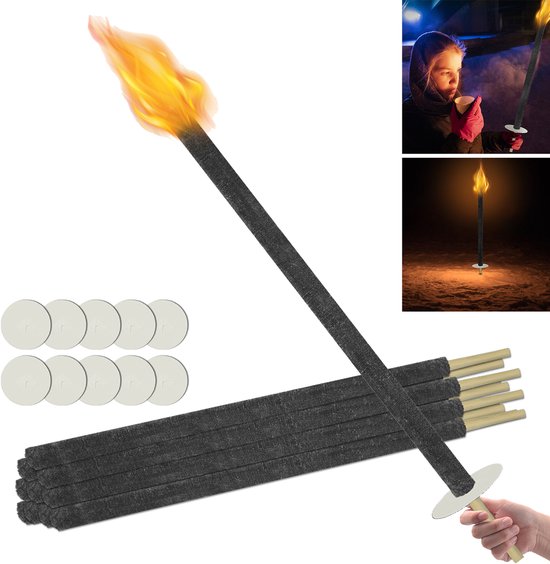 50er fakkels brandende tijd 100 min, natuurlijke was fakkels voor