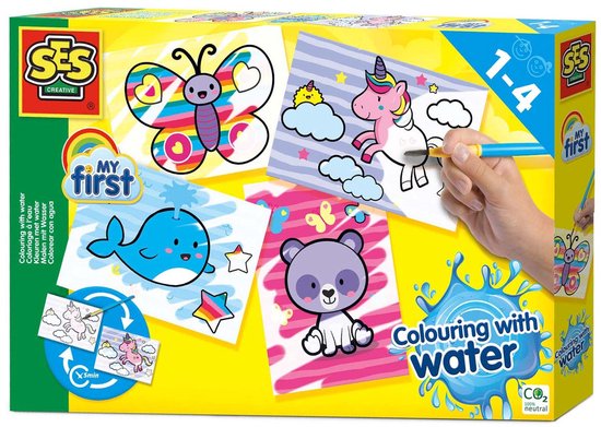 SES - Kleuren met water - Fantasie dieren