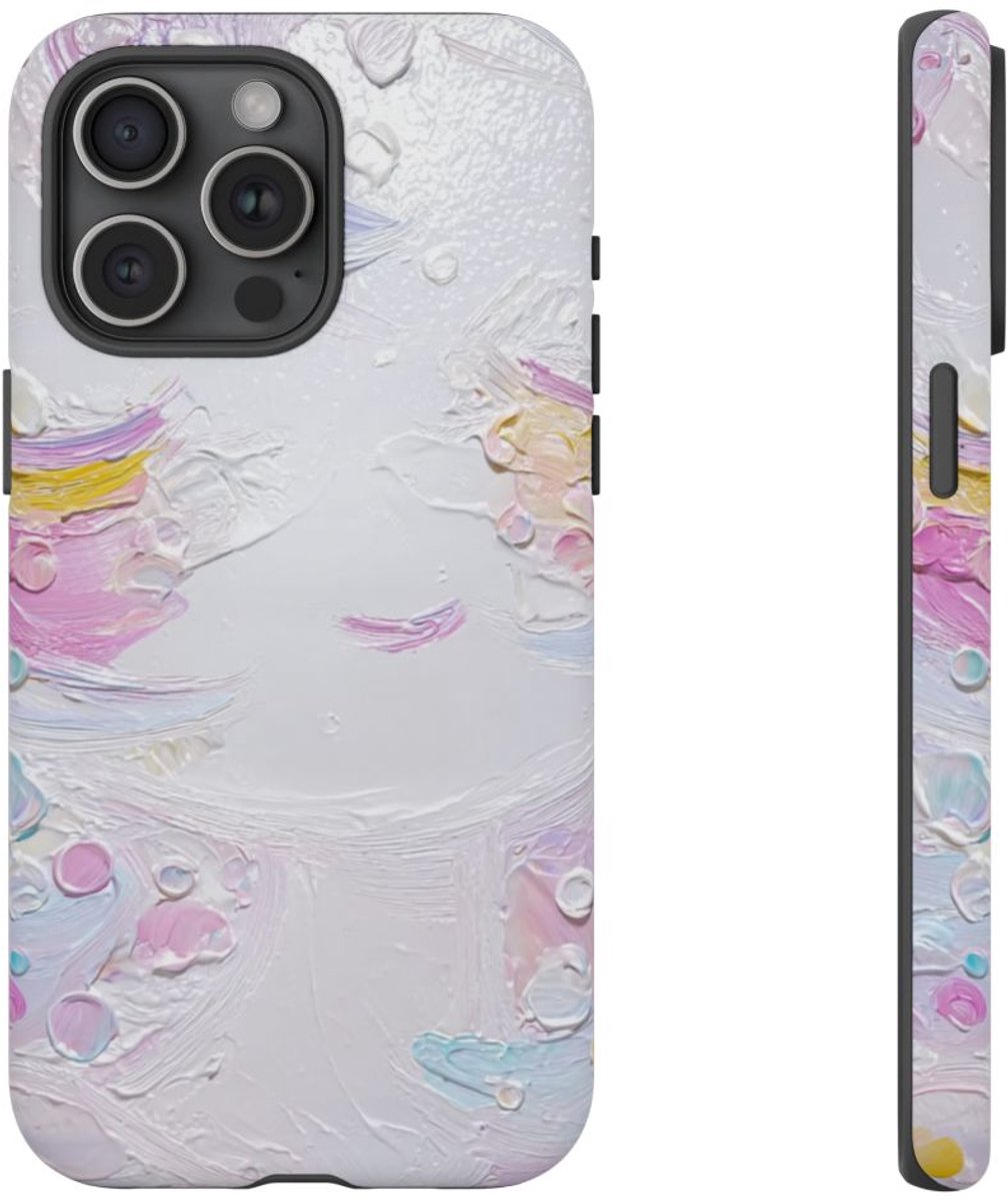 Abstracte Pastelkleuren Textuur – Telefoonhoesje Geschikt voor iPhone 15 Pro Max