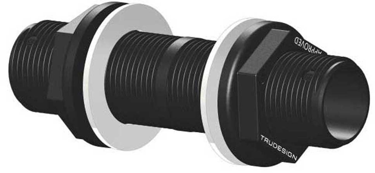 Trudesign 1´´ Geneste Doorvoertule 140 Mm Zilver