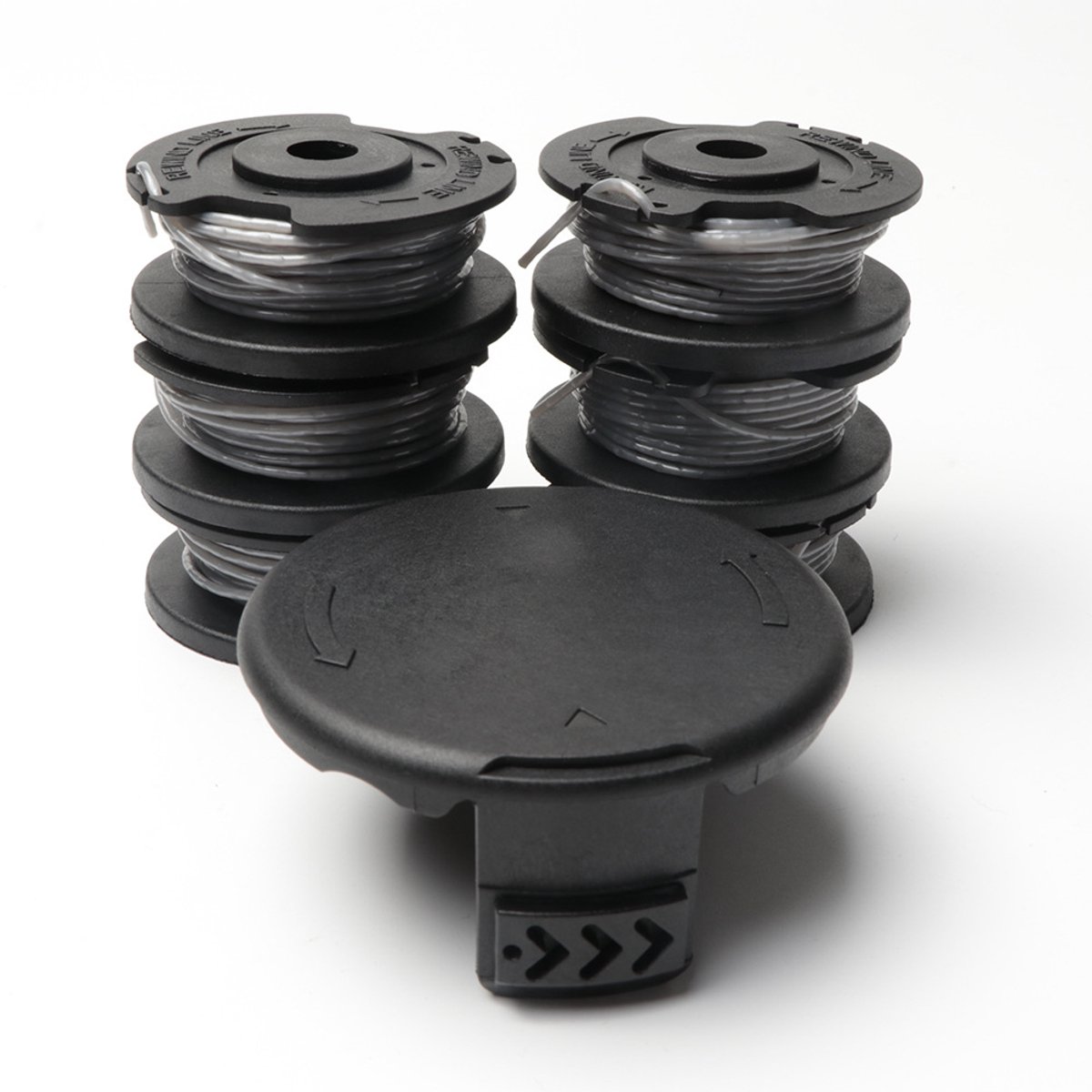 6 stuks Spool - 1 hoes - geschikt voor Bosch Easy Gras Cut 18 V 23 26 18 Strimmer Bijlagen - Onderdeelnummer F016800569 F016800385