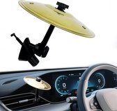 Anti-crash bekkens voor auto's - ventilatieopeningen voor bekkens voor auto's - ventilatieopeningen voor trommelbekkens voor auto's - mini-trommelbekkens - eenvoudige installatie - sterk en duurzaam - geschikt voor alle auto's (goud)