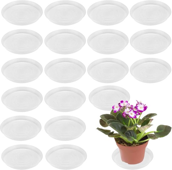 Plantenschotel Druppelbak for tuinplantenpallet, for binnen en buiten, rechthoekige bloempot, schotel Bloempotcontainer(Gold,Medium
