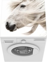 Wasmachine beschermer mat - Paard - Manen - Wit - Breedte 60 cm x hoogte 60 cm